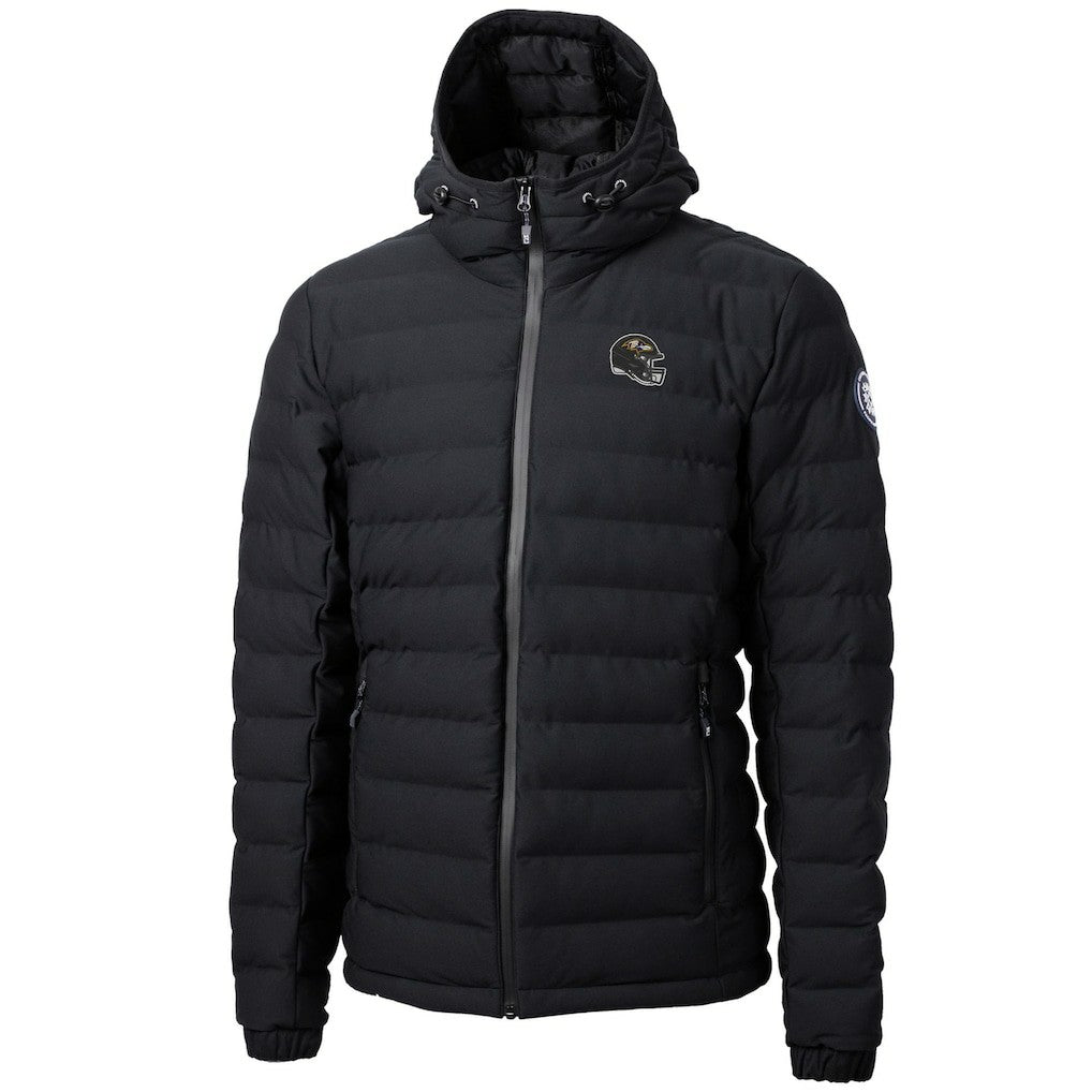 Baltimore Ravens  Cutter & Buck Helmet Mission Ridge Repreve Eco Insulated Puffer Full-Zip Jacket