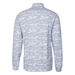 Washington Commanders  Cutter & Buck Helmet Traverse Camo Print Stretch Quarter-Zip Pullover Top