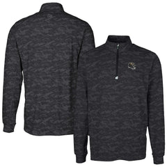 Baltimore Ravens  Cutter & Buck Helmet Traverse Camo Print Stretch Quarter-Zip Pullover Top