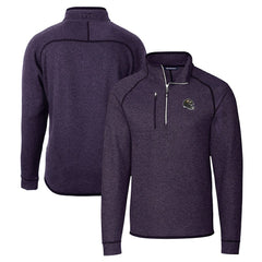 Baltimore Ravens  Cutter & Buck Helmet Mainsail Sweater-Knit Half-Zip Pullover Jacket