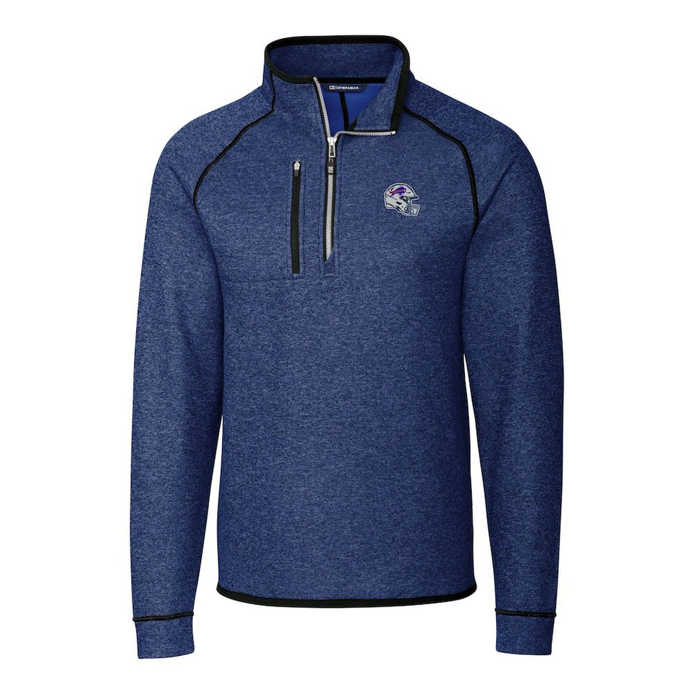 Buffalo Bills  Cutter & Buck Helmet Mainsail Sweater-Knit Half-Zip Pullover Jacket