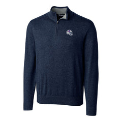 Buffalo Bills  Cutter & Buck Helmet Lakemont Tri-Blend Quarter-Zip Pullover Sweater