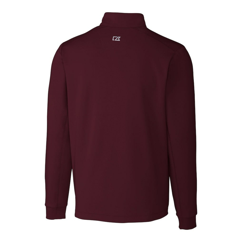 Washington Commanders  Cutter & Buck Helmet Traverse Stretch Quarter-Zip Pullover Top