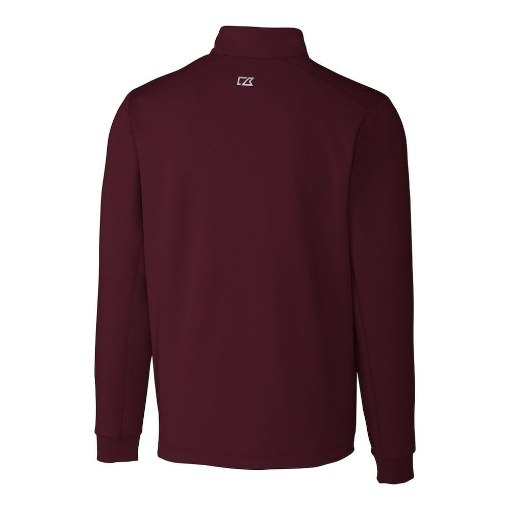 Washington Commanders  Cutter & Buck Helmet Traverse Stretch Quarter-Zip Pullover Top
