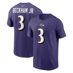 Baltimore Ravens Nike Odell Beckham Jr.  Player Name & Number T-Shirt