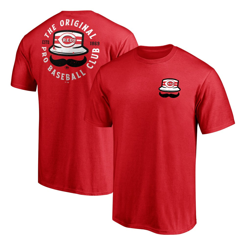 Cincinnati Reds Hometown Collection Stache T-Shirt | MLB On Sale