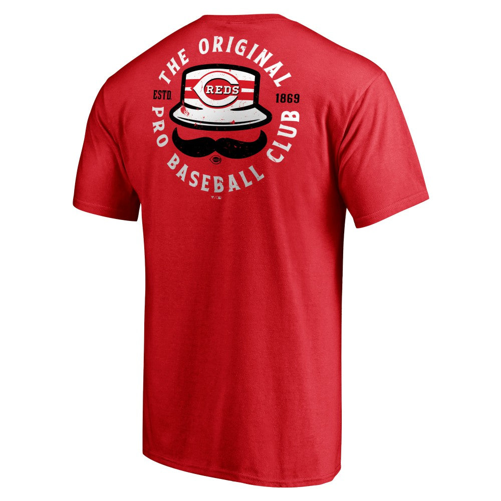 Cincinnati Reds Hometown Collection Stache T-Shirt | MLB On Sale