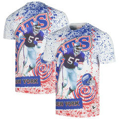 New York Giants Mitchell & Ness Retired Player Name & Number Burst T-Shirt