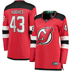 Luke Hughes New Jersey Devils Fanatics Women's Home Breakaway Player Jersey Sale