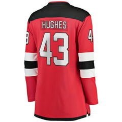 Luke Hughes New Jersey Devils Fanatics Women's Home Breakaway Player Jersey Sale