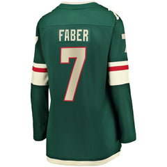 Brock Faber Minnesota Wild Fanatics Women's Home Breakaway Player Jersey Discount