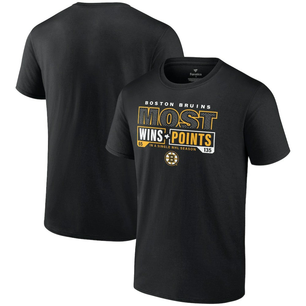 Boston Bruins Most Ever NHL Wins & Points T-Shirt Discount