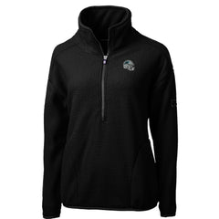 Carolina Panthers  Cutter & Buck Women's Helmet Logo Cascade Eco Sherpa Fleece Half-Zip Pullover Jacket
