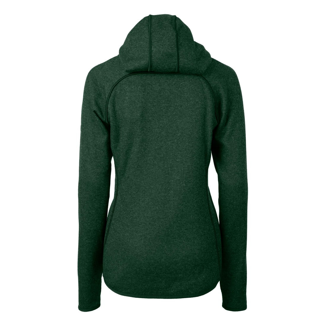 Green Bay Packers  Cutter & Buck Women's Helmet Logo Mainsail Sweater-Knit Full-Zip Hoodie