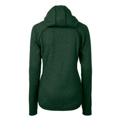 Green Bay Packers  Cutter & Buck Women's Helmet Logo Mainsail Sweater-Knit Full-Zip Hoodie