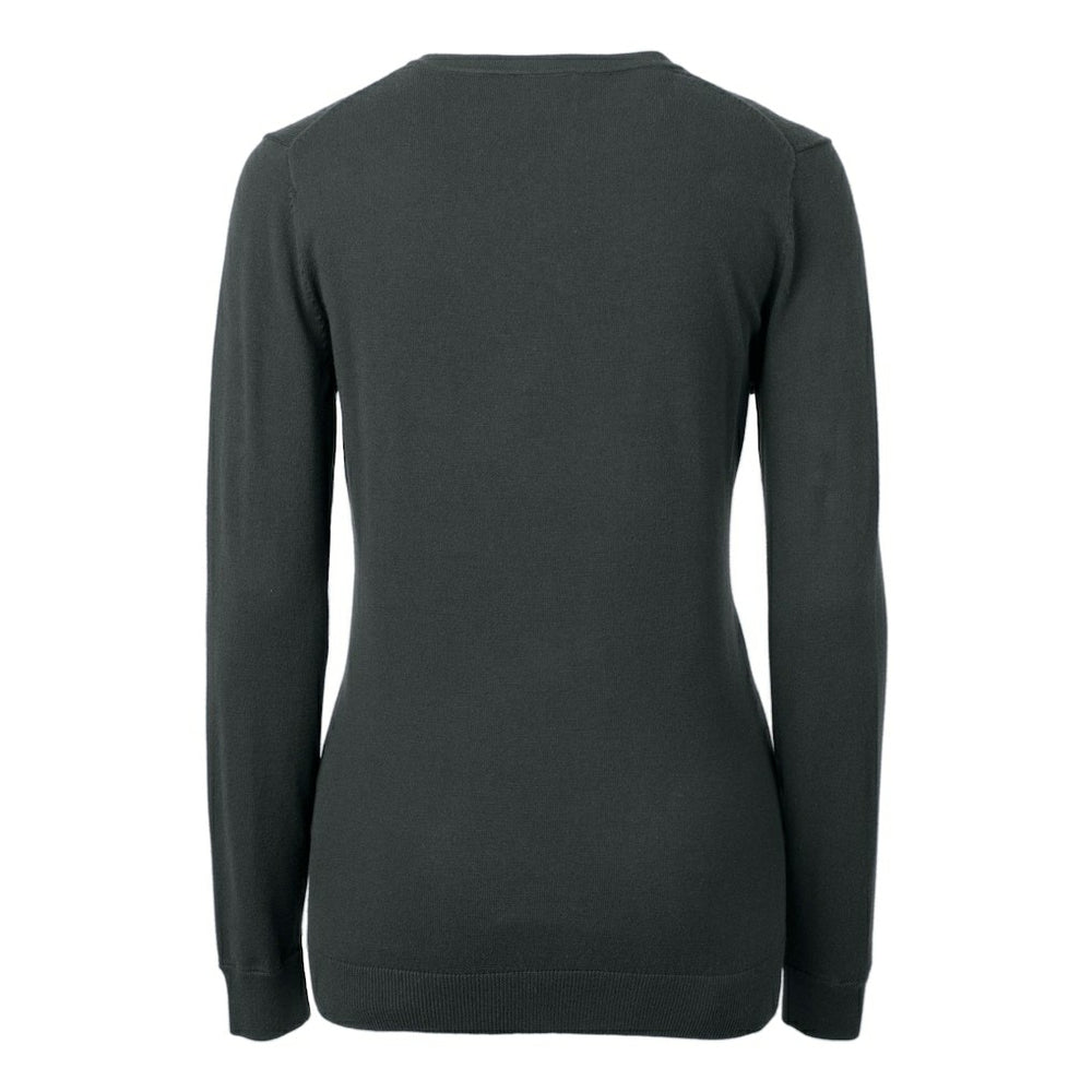 New Orleans Saints  Cutter & Buck Women's Helmet Logo Lakemont Tri-Blend V-Neck Pullover Sweater
