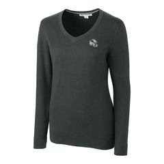 Arizona Cardinals  Cutter & Buck Women's Helmet Logo Lakemont Tri-Blend V-Neck Pullover Sweater