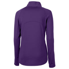 Minnesota Vikings  Cutter & Buck Women's Helmet Logo Adapt Eco Knit Stretch Recycled Half-Zip Pullover Top