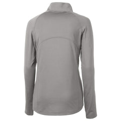 New York Jets  Cutter & Buck Women's Helmet Logo Adapt Eco Knit Stretch Recycled Half-Zip Pullover Top