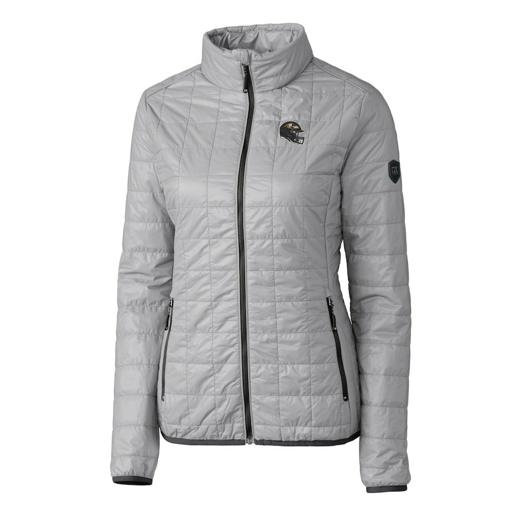 Baltimore Ravens  Cutter & Buck Women's Helmet Logo Rainier PrimaLoft Eco Insulated Full-Zip Puffer Jacket