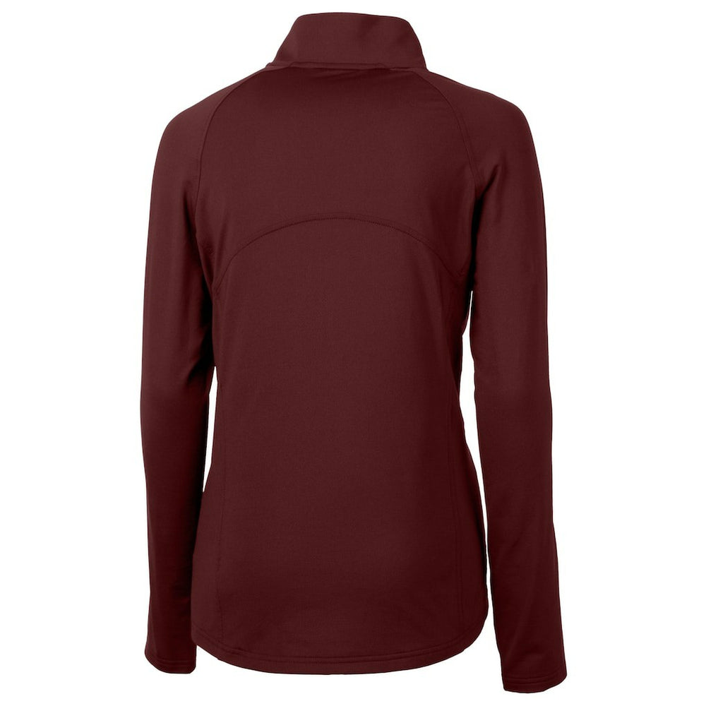 Washington Commanders  Cutter & Buck Women's Helmet Logo Adapt Eco Knit Stretch Recycled Half-Zip Pullover Top