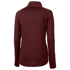 Washington Commanders  Cutter & Buck Women's Helmet Logo Adapt Eco Knit Stretch Recycled Half-Zip Pullover Top