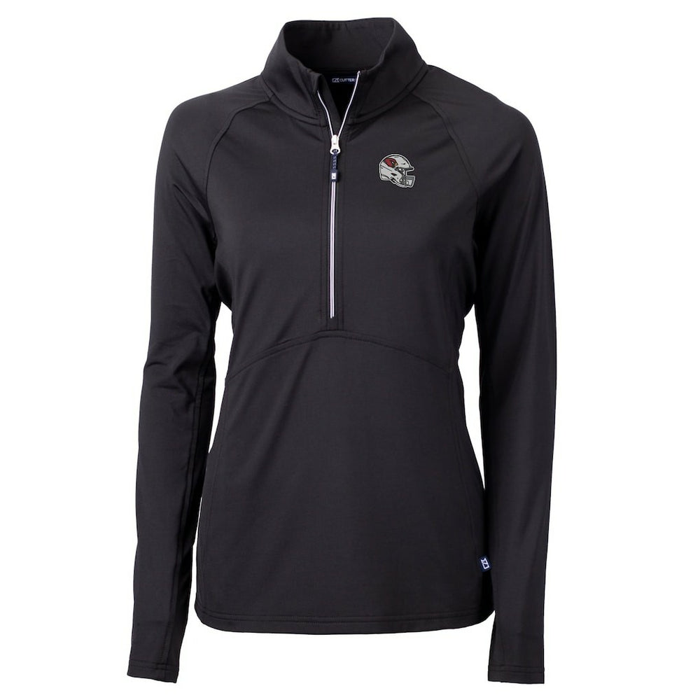 Arizona Cardinals  Cutter & Buck Women's Helmet Logo Adapt Eco Knit Stretch Recycled Half-Zip Pullover Top