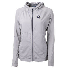 Minnesota Vikings  Cutter & Buck Women's Helmet Logo Adapt Eco Knit Hybrid Recycled Full-Zip Hoodie