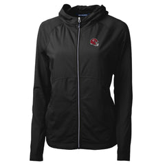 Kansas City Chiefs  Cutter & Buck Women's Helmet Logo Adapt Eco Knit Hybrid Recycled Full-Zip Hoodie