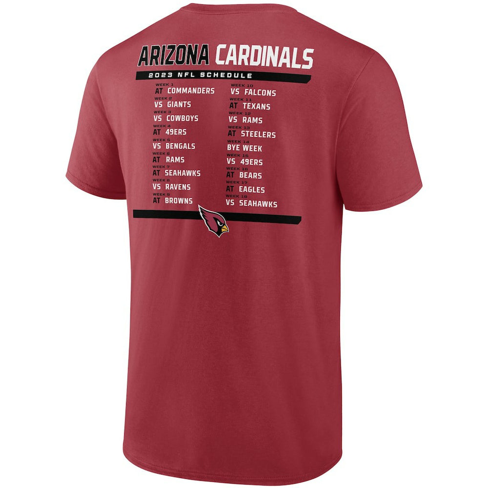 Arizona Cardinals Fanatics Two-Pack 2023 Schedule T-Shirt Combo Set