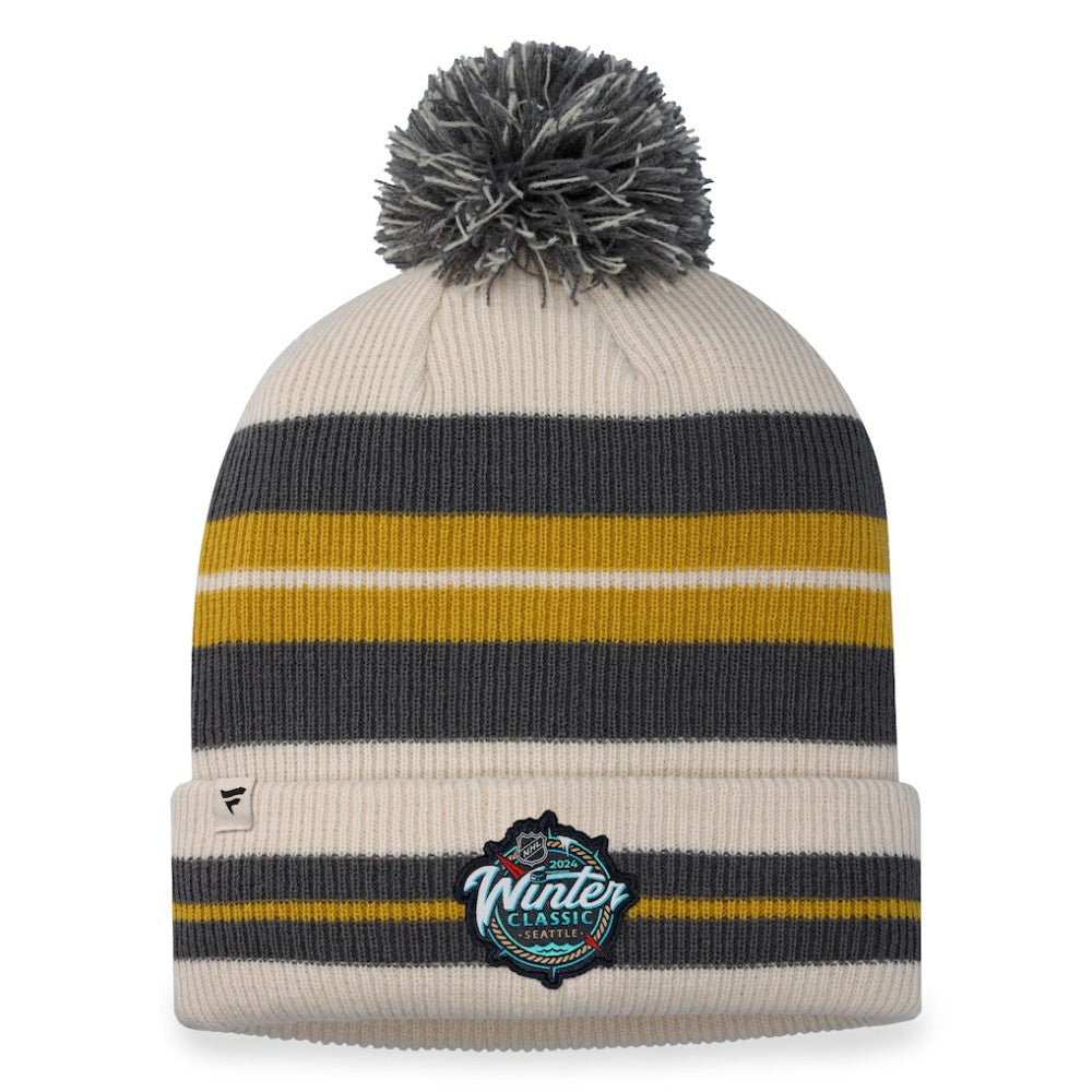 Vegas Golden Knights Fanatics 2024 NHL Winter Classic Cuffed Knit Hat with Pom Sale