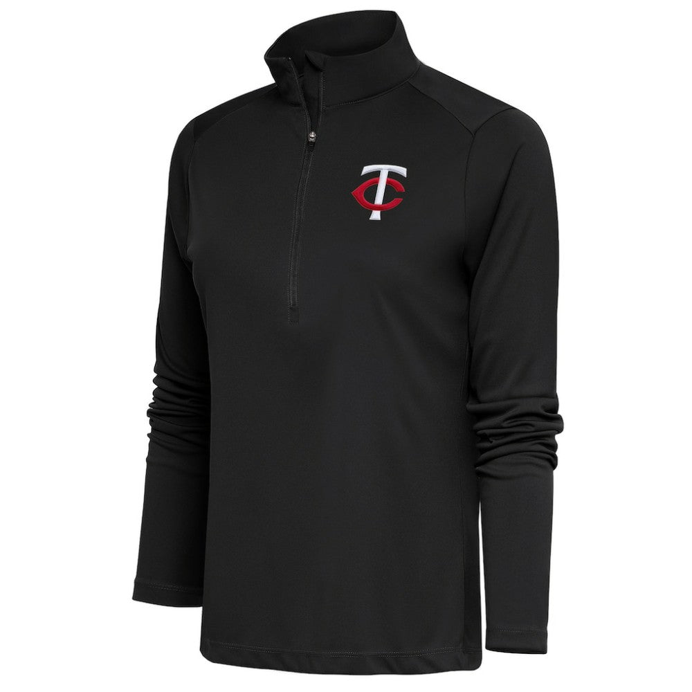 Minnesota Twins Antigua Women's Tribute Half-Zip Pullover Top | MLB Shop