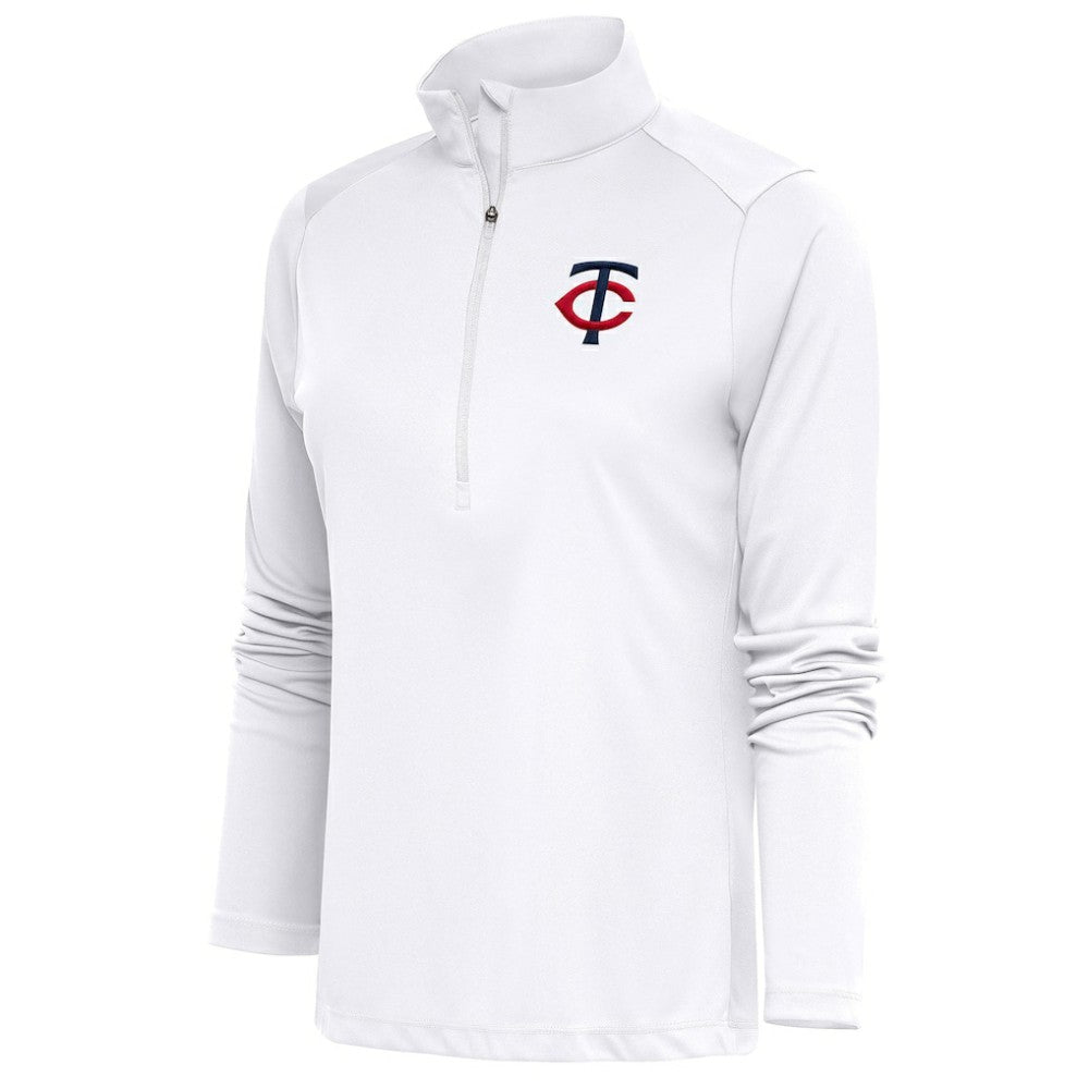 Minnesota Twins Antigua Women's Tribute Half-Zip Pullover Top | MLB On Sale