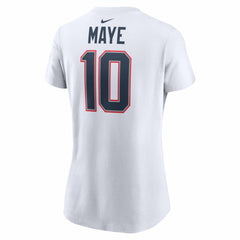 New England Patriots Nike Drake Maye  Women's Player Name & Number T-Shirt