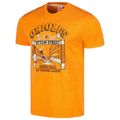 Baltimore Orioles Homage Eutaw Street Hyper Local Tri-Blend T-Shirt | MLB New