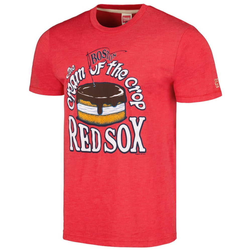 Boston Red Sox Homage Cream of the Crop Hyper Local Tri-Blend T-Shirt | MLB Sale