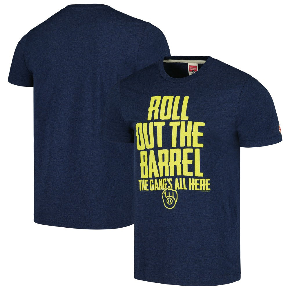Milwaukee Brewers Homage Gangs All Here Hyper Local Tri-Blend T-Shirt | MLB Shop