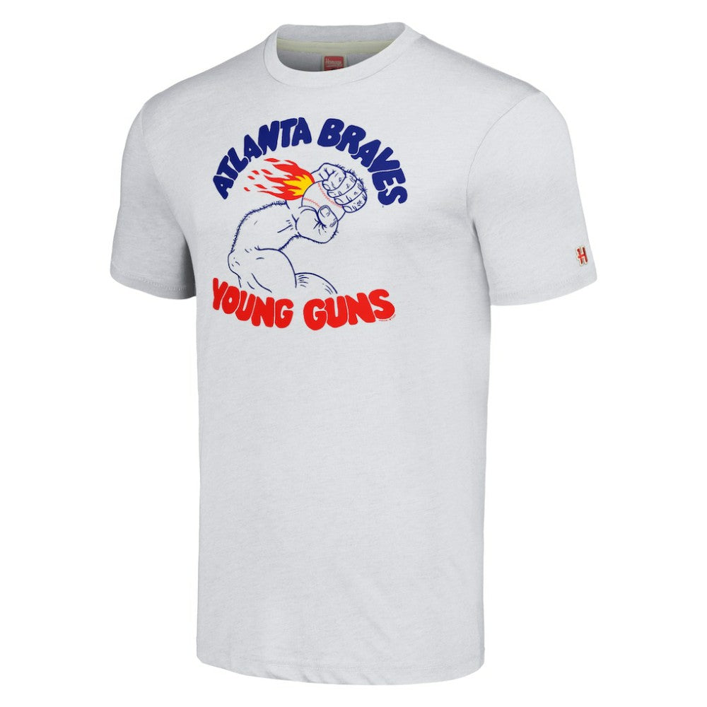 Atlanta Braves Homage Doodle Collection Young Guns Tri-Blend T-Shirt | MLB New