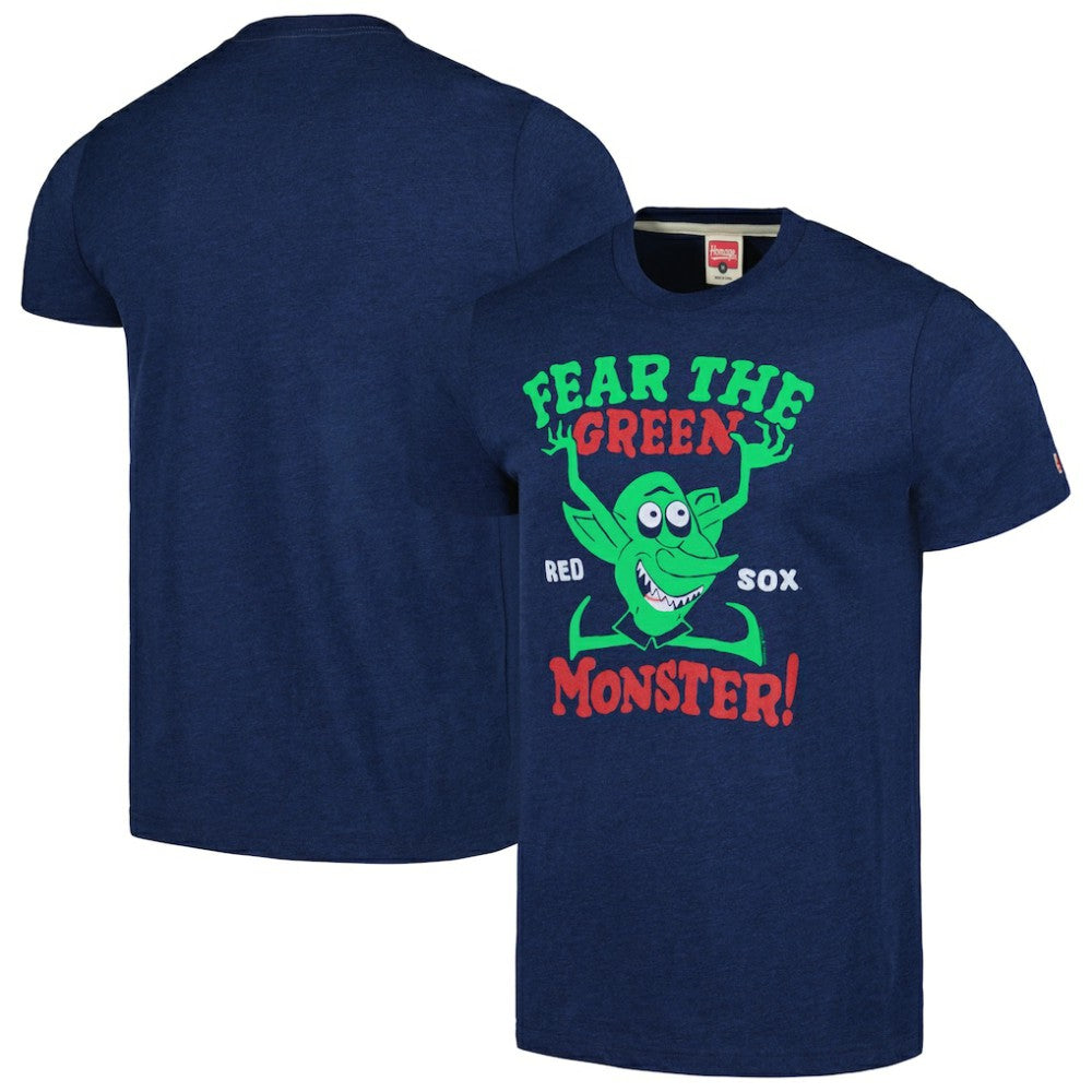 Boston Red Sox Homage Doodle Collection The Green Monster Tri-Blend T-Shirt | MLB For sale