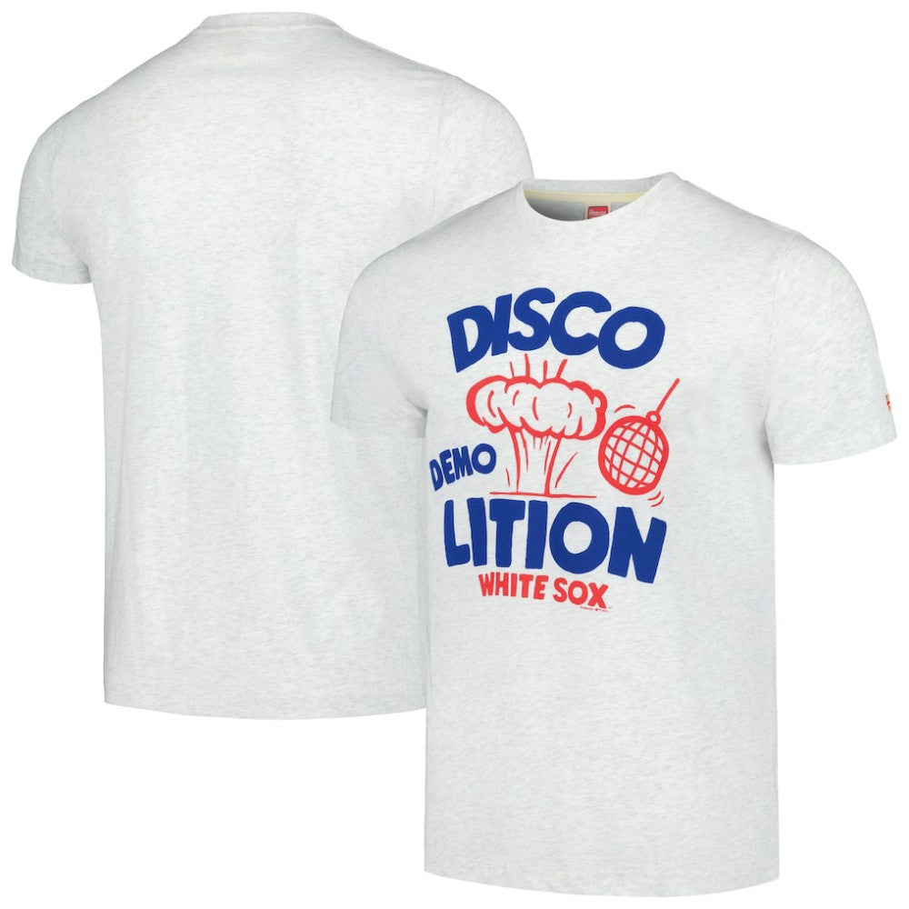 Chicago White Sox Homage Doodle Collection Disco Demolition Tri-Blend T-Shirt | MLB US