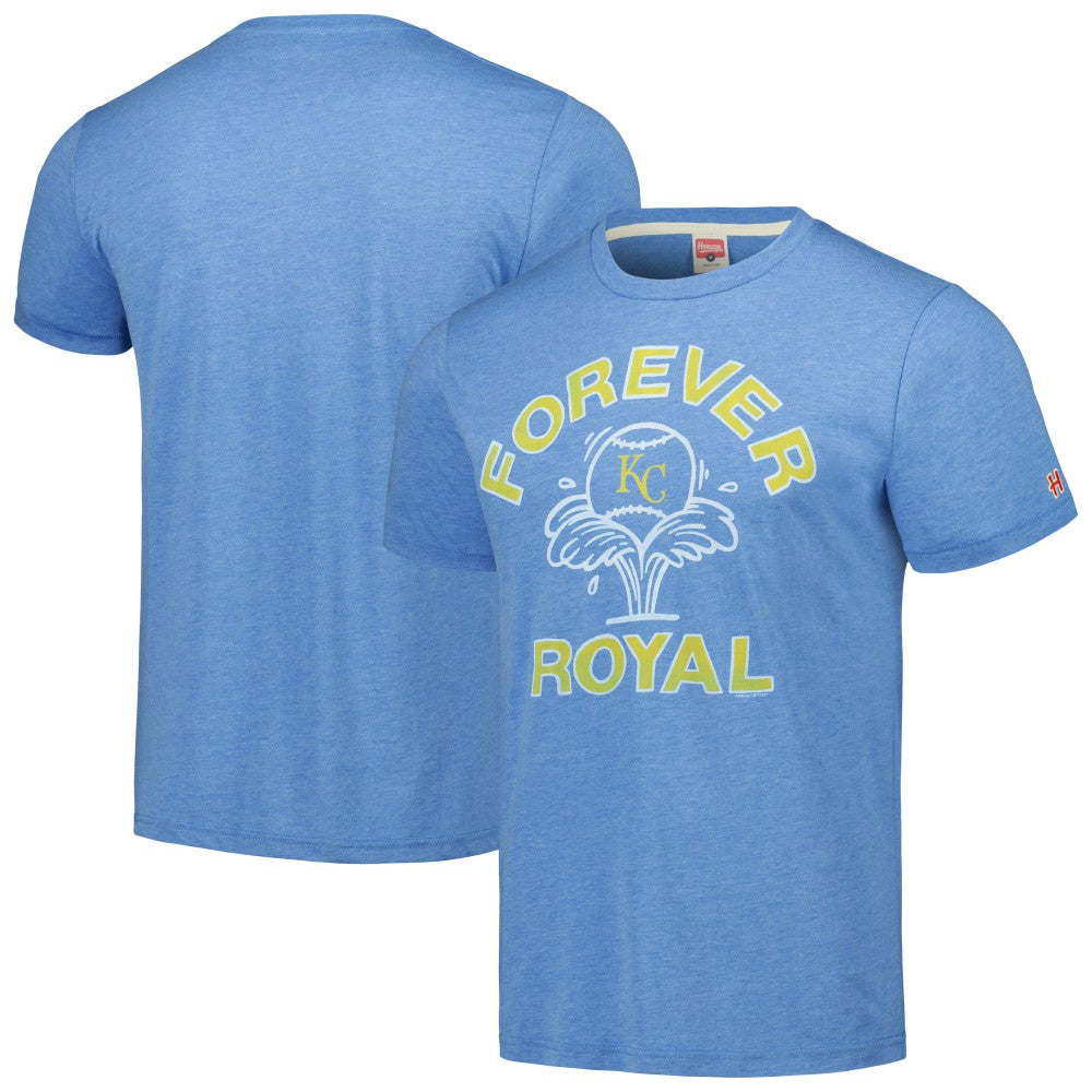 Kansas City Royals Homage Doodle Collection Forever Royal Tri-Blend T-Shirt | MLB Online