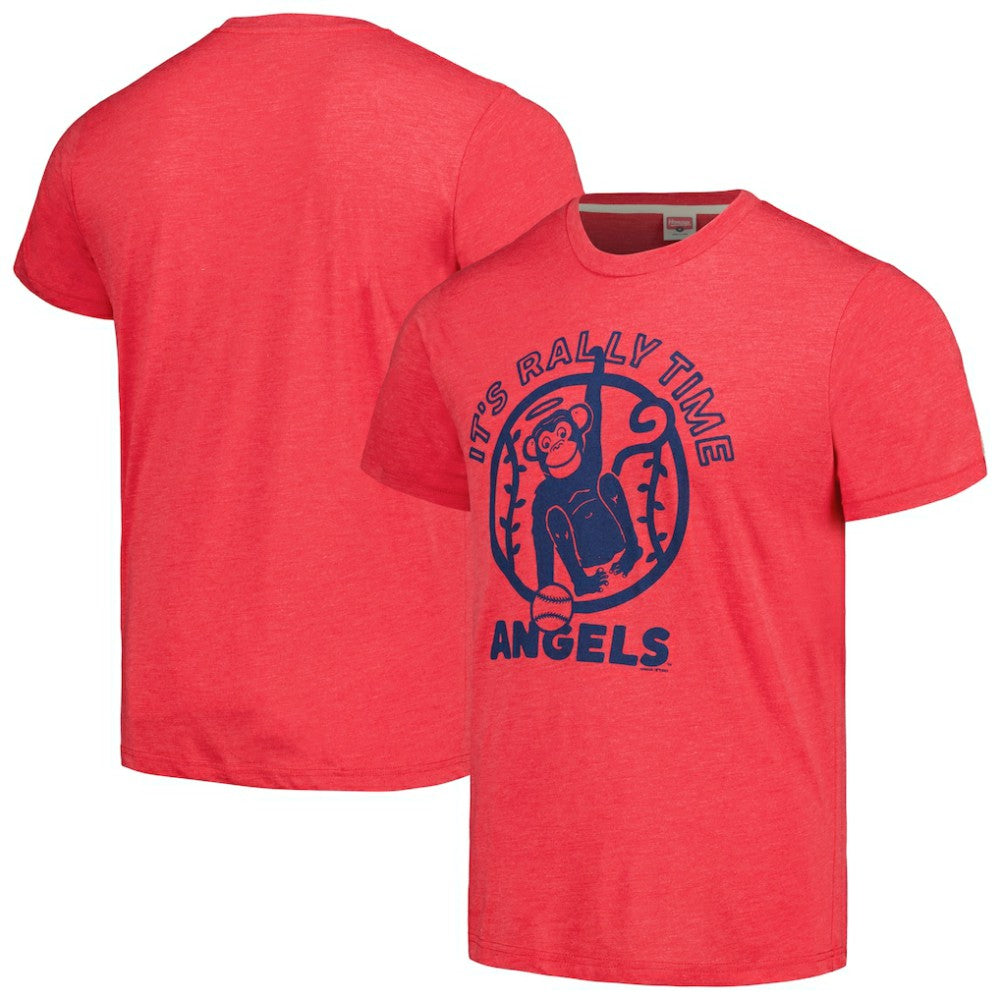 Los Angeles Angels Homage Doodle Collection It's Rally Time Tri-Blend T-Shirt | MLB US