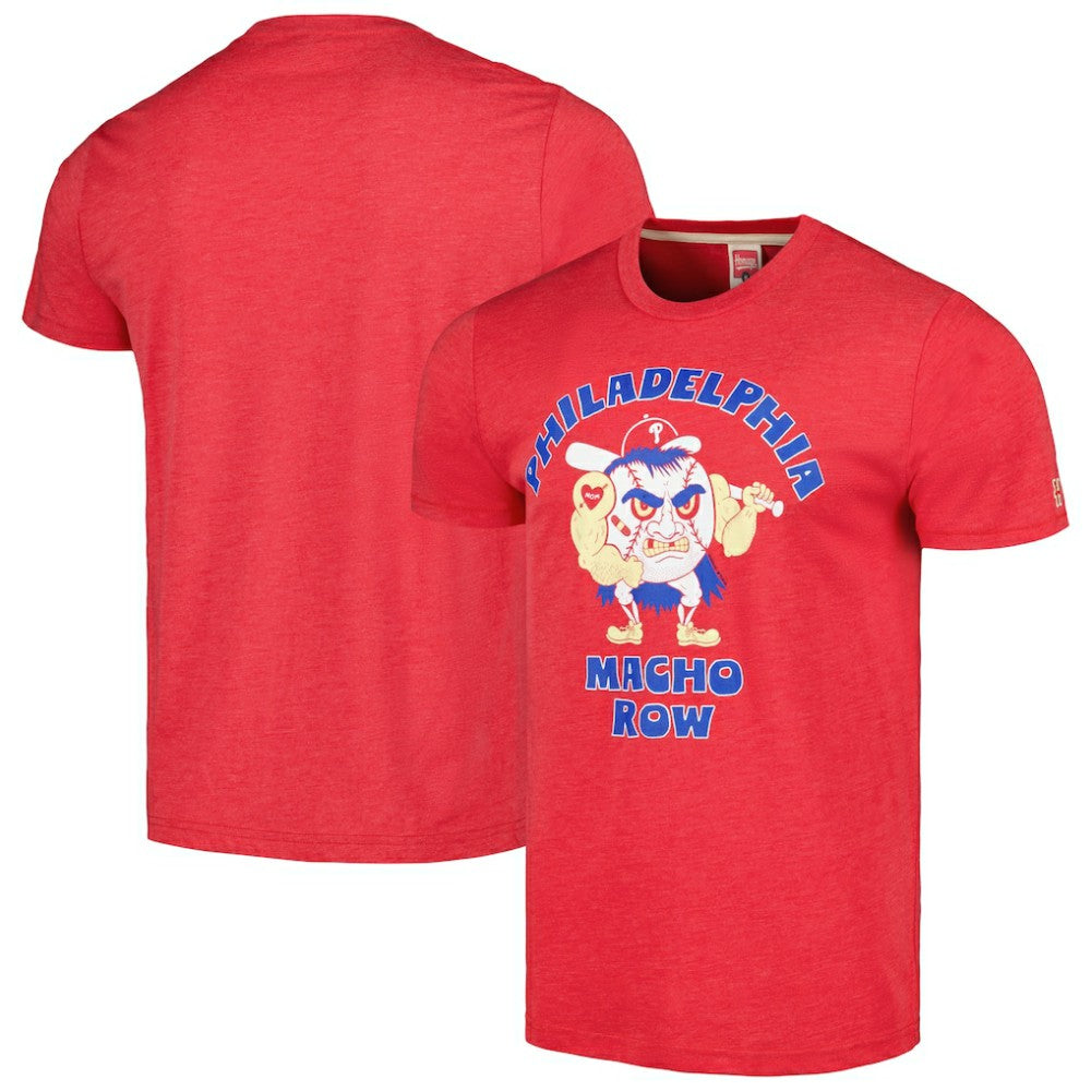 Philadelphia Phillies Homage Doodle Collection Macho Row Tri-Blend T-Shirt | MLB Sale
