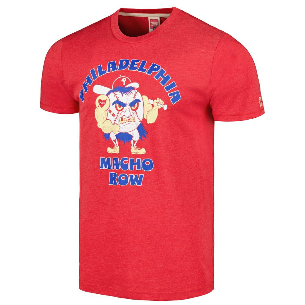 Philadelphia Phillies Homage Doodle Collection Macho Row Tri-Blend T-Shirt | MLB Sale