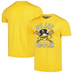 Pittsburgh Pirates Homage Doodle Collection We Are Fam-A-Lee Tri-Blend T-Shirt | MLB For sale
