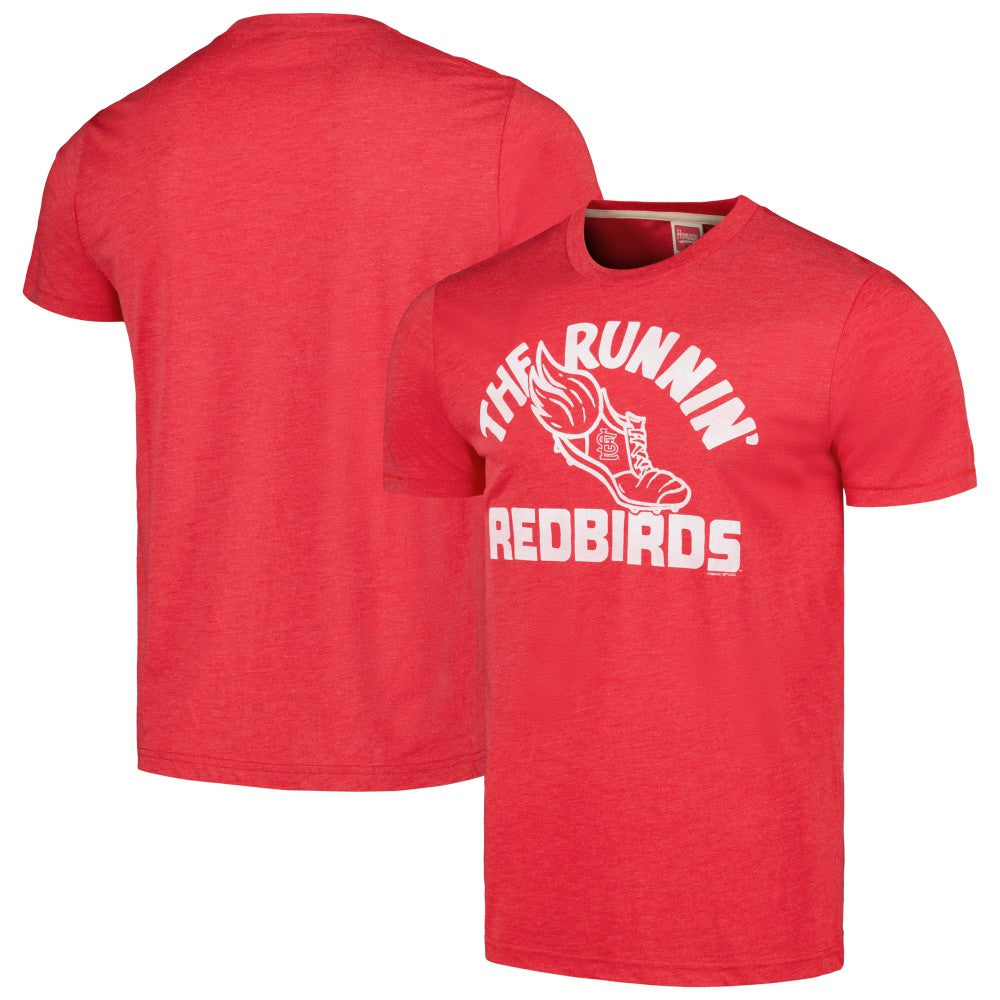 St. Louis Cardinals Homage Doodle Collection The Runnin' Redbirds Tri-Blend T-Shirt | MLB Shop