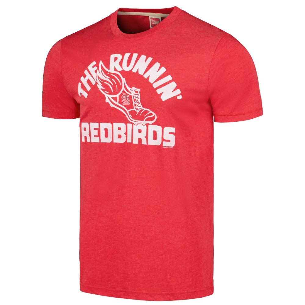St. Louis Cardinals Homage Doodle Collection The Runnin' Redbirds Tri-Blend T-Shirt | MLB Shop