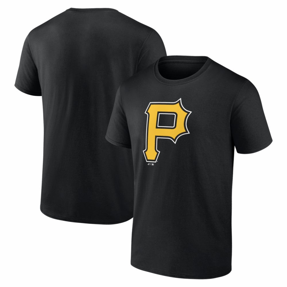 Pittsburgh Pirates Logo Athletic Official Logo T-Shirt | MLB For sale