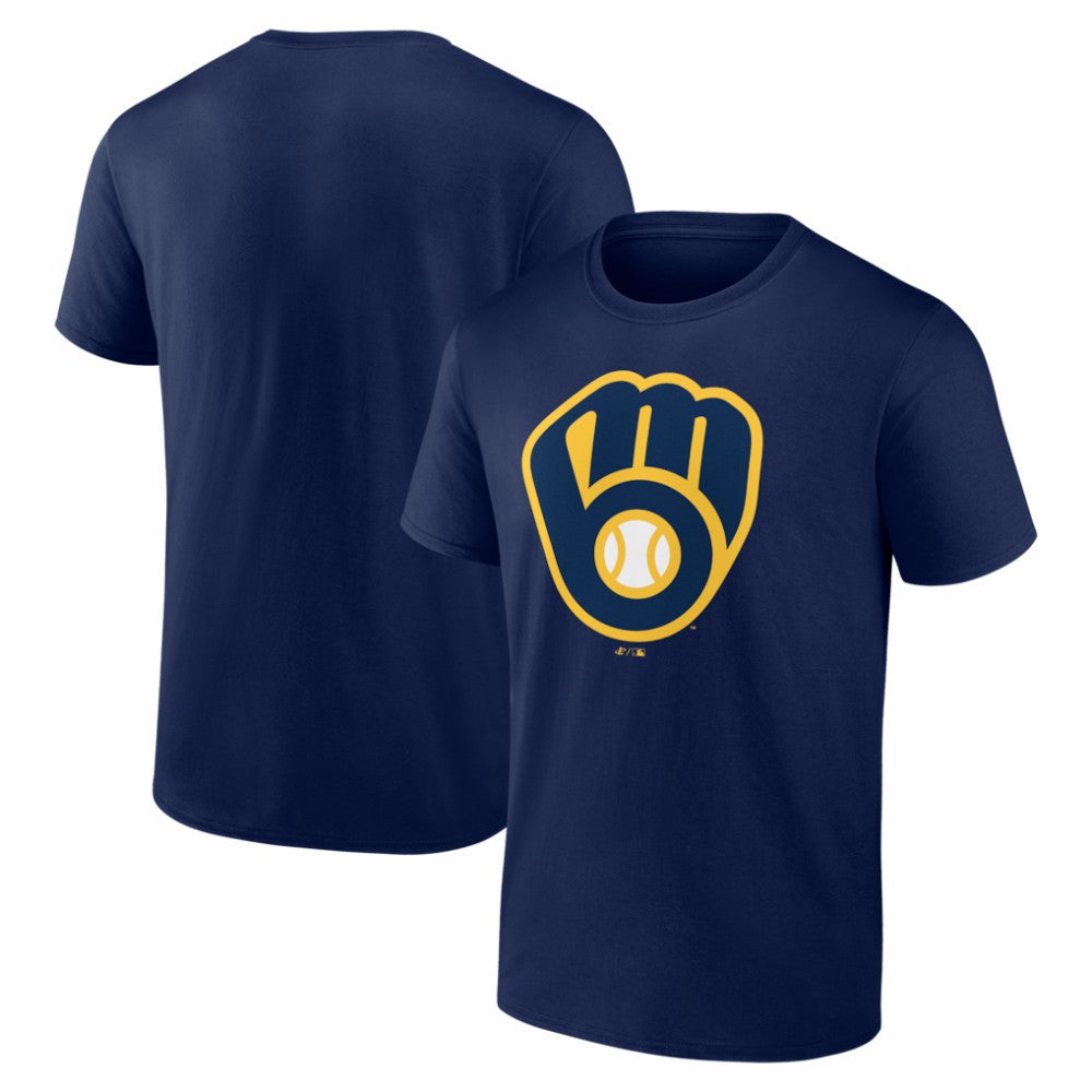 Milwaukee Brewers Logo Athletic Official Logo T-Shirt | MLB Discount