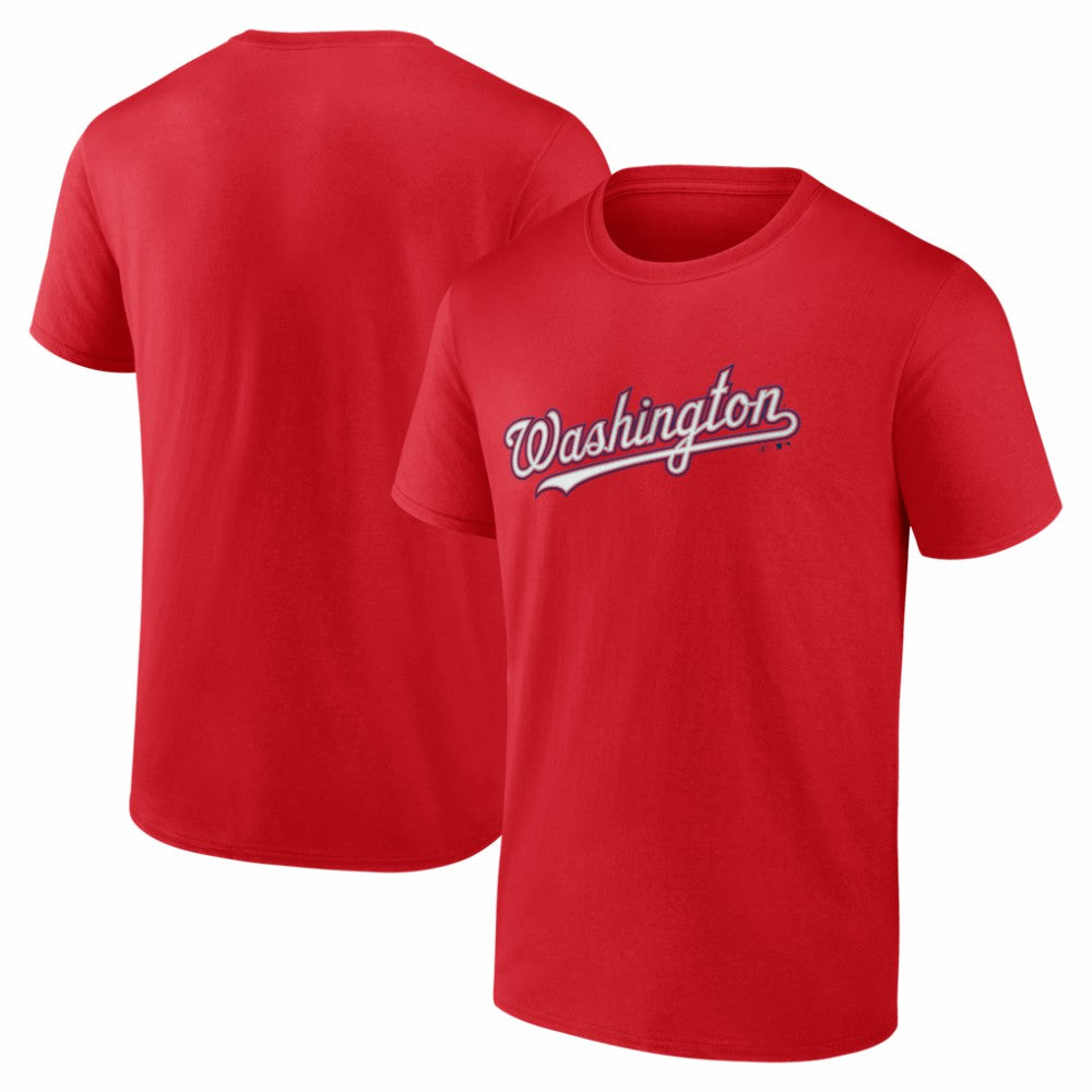 Washington Nationals Logo Athletic Wordmark T-Shirt | MLB On Sale
